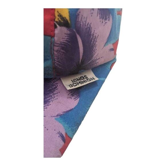 Kings Dominion Floral Long Bill OSFA Vintage 80s Hat Cap Amusement Park - Picture 2 of 5
